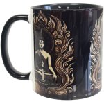 Mug en c�ramique lumi�re de bouddha noir - cbkreation