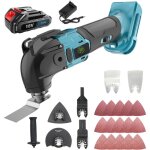 Multi - outils oscillants, ponceuse, grattoir, scie sans fil, sans balais, 6 vitesses avec 22 accessoires ...