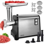 Multifonctions hachoir � viande �lectrique , avec poussoir a saucisse, hachoir � viande professionne, ...