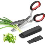 Multifonctionnels ciseaux, ciseaux �pices, ciseaux ail, ciseaux de 5 lames ciseaux � herbes ciseaux de ...