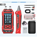 Multim�tre / testeur de c�ble r�seau 5 - en - 1 et638 - test ac / dc, optique, poe, longueur + 3 adaptateurs ...