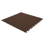 Ezooza - multiplate 6 dalles flexibles en plastique r�sistant 55, 5 x 55, 5 cm caff� - caff�