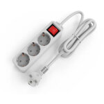 Multiprises 3 prises extension d'alimentation de 3g1. 0m? 1. 5 m�tre c�ble et interrupteur et s�curit� ...
