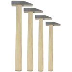 Set de 4 mini marteaux - en acier et manche bois multirex