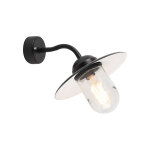 Munich - applique murale - 1 lumi�re - l 260 mm - noir - rustique - �clairage ext�rieur - qazqa