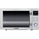 Severin - mw 7774 micro - ondes acier inoxydable (bross), argent 900 w fonction grill, avec fonction ...