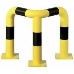Arceau d'angle jaune et noir viso - 600 x 600 x 600 mm - Ø76 mm - bara6066nj Arceau d'angle jaune et noir viso - 600 x 600 x 600 mm - Ø76 mm - bara6066nj