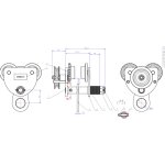 Mw tools - chariot porte - palans 1 t avec entranement par chane hnrkg1t