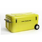 Mw tools - coffre de rangement mobile avec roues et poigne rtractable pe 190l mwp190t