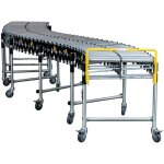 Convoyeur  rouleaux en acier 600 mm longueur : 2, 46 - 6, 35 m 50kg / m mw tools rb6360v