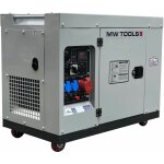 Mw tools - groupe �lectrog�ne insonoris� diesel 6 kw 230v + 7, 5kw 400v dg75e