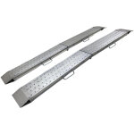 Mw tools - jeu de rampes aluminium pliantes 1100kg 2440x240mm largeur utile 220mm sop2400