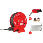 Mw tools - pack enrouleur diesel 15 m  3 / 4 20 bars acier peint avec pistolet, raccord tournant et ...