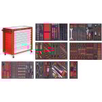 Mw tools - servante d'atelier complte praco xl 514 outils mwe512g2p