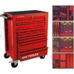 Mw tools - servante d'atelier complte rouge ev basic 53 outils mwe59r
