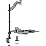 My wall hl63l 1 pice support de table pour cran 43, 2 cm (17) - 81, 3 cm (32) noir rglable en hauteur, ...