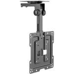 Mywall - my wall hl 45 - 2 l support d'cran pour plafond noir inclinable, rotatif, support de plafond ...