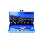 32 tlg set de filetage au taraud m3 - m12 naizy