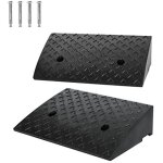 Naizy - rampes de trottoir en caoutchouc 47 x 31 x 10, 5 cm portable 2x antid�rapante rampe d'acc�s pour ...