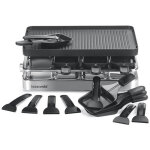 Naturamix - appareil � raclette 8 personnes 1200w + grill + cr�pe rac. indus - 8