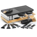 Naturamix - appareil à raclette 8 personnes 1200w gril rac. wood - 8 Naturamix - appareil à raclette 8 personnes 1200w gril rac. wood - 8