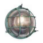 Nautica - applique murale - 1 lumire - h 25 cm - vert - rustique - clairage extrieur - qazqa