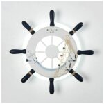 Nautique marine gouvernail plafonnier applique pirate marin marine navire ajuster navire de guerre volant ...