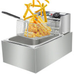 Neche - electric deep fryer 6l - friteuse �lectrique professionnelle 220v 2500w - 45 x 28 x 30cm - 60 ...