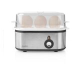 Nedis cuiseur � oeufs 3 pi�ces 210 watts aluminium / noir