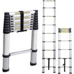 Need - chelle tlescopique 2. 6 m, chelle pliante - 8 chelons rtractables multifonctions, aluminium ...