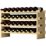 Need - tagre  bouteilles casier  vin bouteilles en bois non trait avec 4 tages pour 32 bouteilles, ...