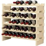 Need - tagre  bouteilles casier  vin bouteilles en bois non trait avec 6 tages pour 48 bouteilles, ...