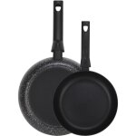 Fagor - nela marble set de 2 po�les � frire induction 20 - 24cm aluminium 3 mm, antiadh�sif sans pfoa ...