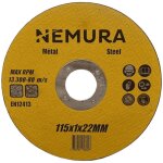 Disque à tronçonner 115mm pour le métal (115 x 1. 0 x 22. 2mm) Disque à tronçonner 115mm pour le métal (115 x 1. 0 x 22. 2mm)