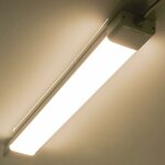 Neon led 60cm 18w 1980lm blanc chaud 4000k tube led, reglette led, ip65 impermable luminaire plafonnier ...