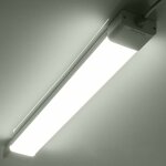 Neon led 60cm 18w 1980lm blanc froid 6000k tube led, reglette led, ip65 impermable luminaire plafonnier ...