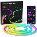 Neon ruban led 1m, rgb bande led avec contr�le app contr�le, flexible �tanche d�coupable synchronisation ...