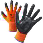 Gants de scurit neri 16 nbr crinkle orange - 9 (l)