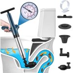 Nettoyeur de canalisations � air - nettoyeur de canalisations haute pression avec 4 ventouses et indicateur ...