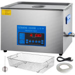 Nettoyeur a ultrasons 22 l, bac ultrasons a double frequence, appareil de nettoyage ultrasonique en acier ...