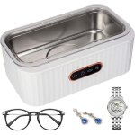 Nettoyeur � ultrasons 400ml, 45khz machine de nettoyage � ultrasons professionnel, avec 4 modes de nettoyage, ...