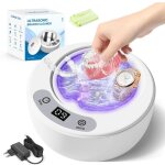 Nettoyeur ultrasons 49000hz avec lampe uv, 5 mode nettoyeur gouttiere dentaire, ultrasonic cleaner, 200ml ...