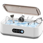 Nettoyeur ultrasons 640ml, 49khz nettoyeur ultrasons lunettes bijoux 40w ultrasonic cleaner avec 3 modes ...