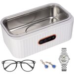 Nettoyeur ultrasons, nettoyeur ultrasons lunettes 45 khz avec 4 modes, 400ml ultrasonic cleaner, acier ...