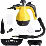 Nettoyeur vapeur a main, nettoyeur a vapeur portable avec 9 accessoires pour enlever des taches, tapis, ...