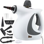 Nettoyeur � vapeur portable, 1050 w nettoyant vapeur � main avec 12 accessoires, 3, 2 bars, multi - usage ...