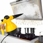Nettoyeur  vapeur portable dsinfectant, strilise nettoie et dgraisse, avec 6 accessoires, 350 ml ...