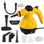 Nettoyeur vapeur portable haute pression � haute temp�rature avec 9 accessoires pour cuisine, canap�, ...