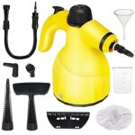 Nettoyeur vapeur portatif 1000 w avec 9 accessoires anti - taches, �limine la graisse, les si�ges de ...