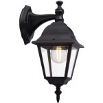 Newport applique exterieure - descendante - coloris noir - metal / verre e27 1x60w - brilliant